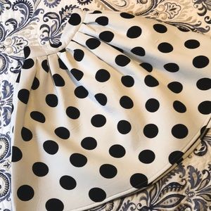 Polka Dot Midi Skirt